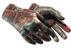 ★ Moto Gloves | Blood Pressure (Battle-Scarred)