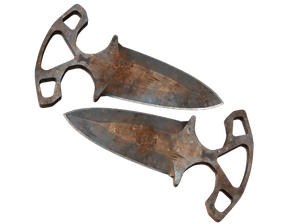 ★ Shadow Daggers | Rust Coat (Battle-Scarred)