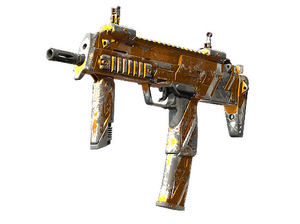 MP7 | Amberline (Battle-Scarred)