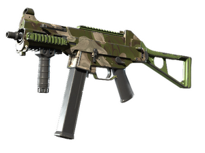 UMP-45 | Зелёные завитки (Поношенное)